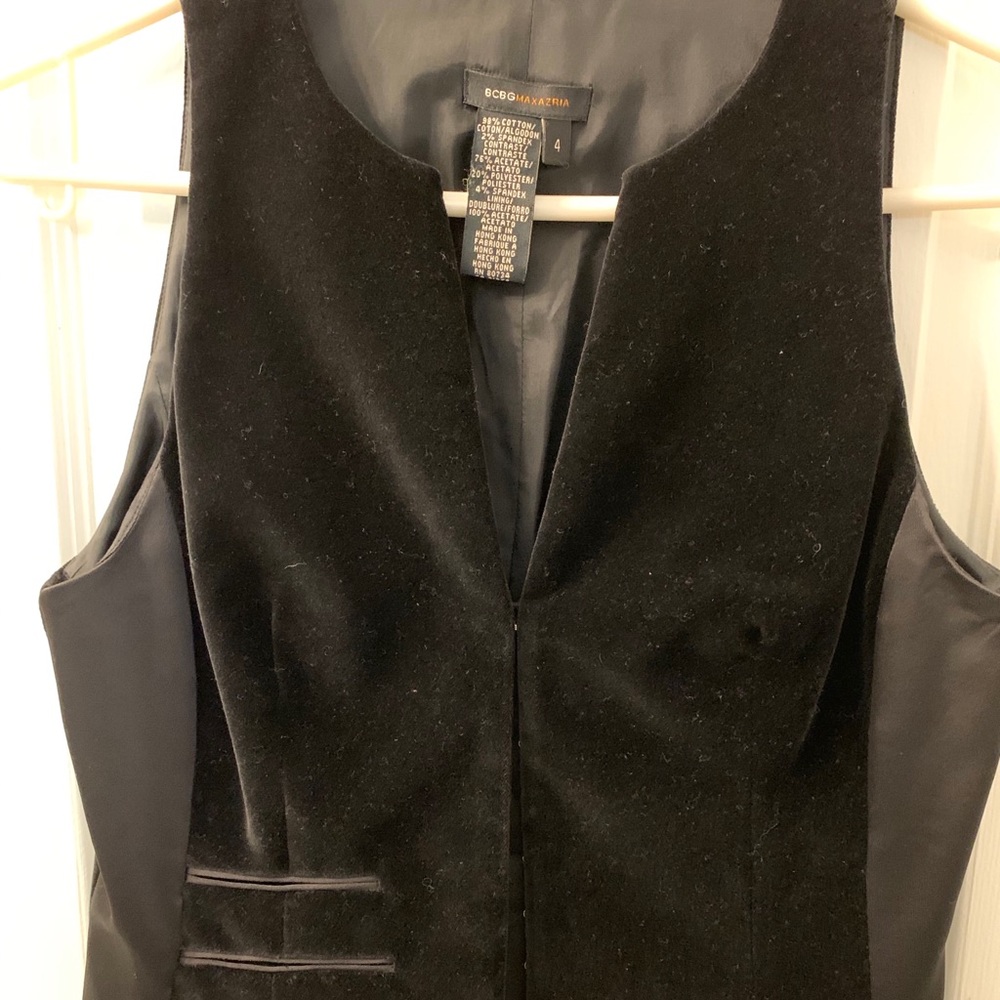Black Velvet & Satin vest.
